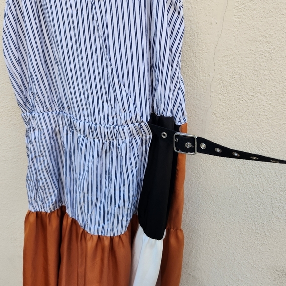 TIBI Camille Collage Wrap Slip Dress - Picture 6 of 10